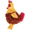 Best Pet Supplies Interactive Squeaky Dog Chew Toy, Ideal Dog Toys for Chewers, Small, Medium & Large Dogs, and Fetch Lovers – Tennis (Yellow), Medium (Pack of 4)(Crinkle Chicken (Wine Red))