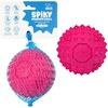 Best Pet Supplies Squeaky Dog Toys with Soft Durable Fabric for Small, Medium and Large Pets Interactive Toy for Indoor Play, Supports Active Biting and Play – Fuchsia, Green, Medium(Fuchsia)
