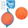 Best Pet Supplies Squeaky Dog Toys with Soft Durable Fabric for Small, Medium and Large Pets Interactive Toy for Indoor Play, Supports Active Biting and Play – Fuchsia, Green, Medium(Orange)