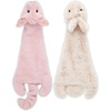 Best Pet Supplies Squeaky Dog Toys with Soft Durable Fabric for Small, Medium and Large Pets Interactive Toy for Indoor Play, Supports Active Biting and Play – Fuchsia, Green, Medium(Multicolor/Pig & Hare)