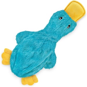 Best Pet Supplies Interactive Squeaky Dog Chew Toy, Ideal Dog Toys for Chewers, Small, Medium & Large Dogs, and Fetch Lovers – Tennis (Yellow), Medium (Pack of 4)(aCrinkle Duck (Turquoise))