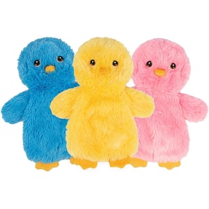 Best Pet Supplies Interactive Squeaky Dog Chew Toy, Ideal Dog Toys for Chewers, Small, Medium & Large Dogs, and Fetch Lovers – Tennis (Yellow), Medium (Pack of 4)(Crinkle Chicken (Yellow  Pink  Blue))